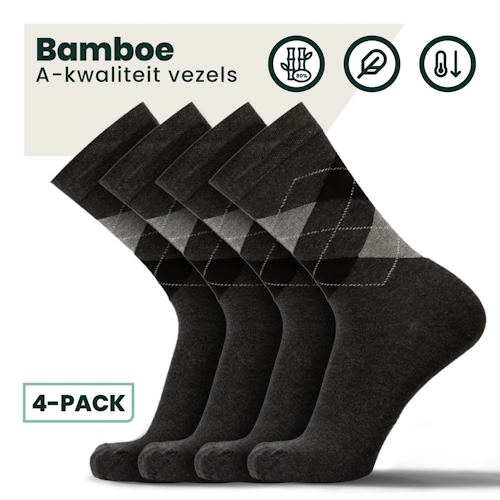 Bamboosa Steve anthracite socks
