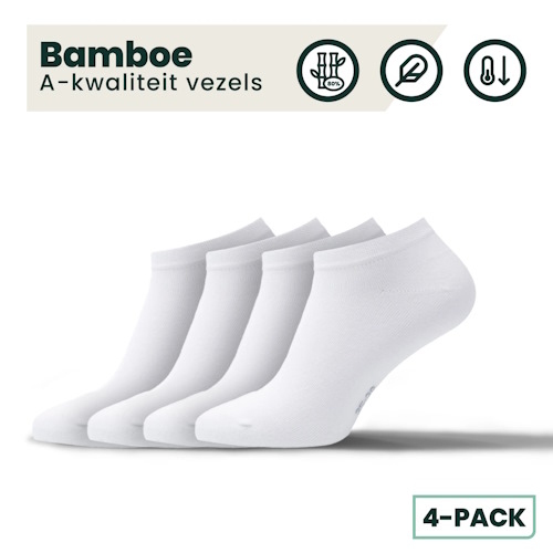 Bamboosa Jordan white sneaker socks
