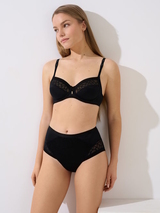 Lisca Opal black high waist brief
