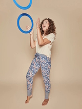 Charlie Choe Retro nights blue/print pyjama pant