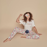 Charlie Choe Bright Days pastel/print pyjama pant