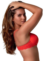 After Eden Two Way Boost orange push up bra