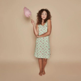 Charlie Choe Circus green/print nightdress