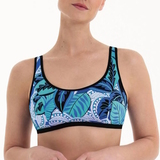 Anita Care Laila blue/print prosthetic bikini top