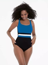 Rosa Faia Swimwear Cassandra black/blue bathingsuit