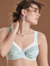 Anita Belvedere blue/print non-padded bra