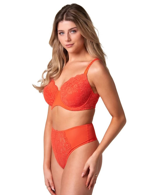 After Eden D-Cup & Up NF BO orange thong