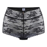 LingaDore Depths of black lingerie black high waist brief