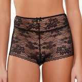 LingaDore Depths of black lingerie black high waist brief