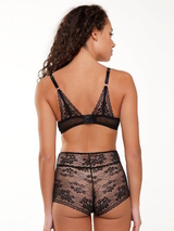 LingaDore Depths of black lingerie black high waist brief