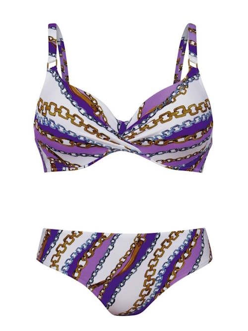 Anita Swimwear Melody purple/print set