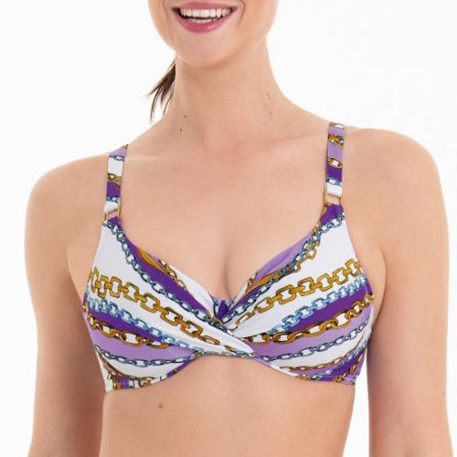 Anita Swimwear Melody purple/print set