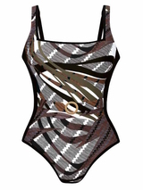 Anita Swimwear Dalida black/brown bathingsuit