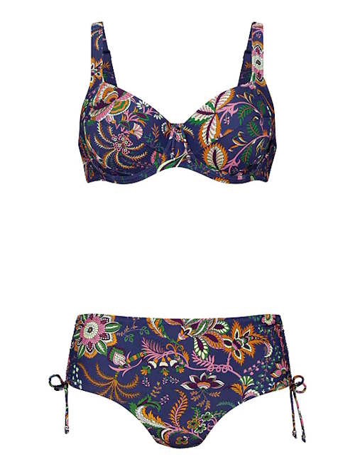 Rosa Faia Swimwear Sibel purple/print set