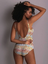 Rosa Faia Swimwear Emiko white/print bathingsuit