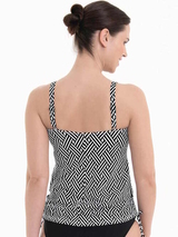Anita Care Latina black/white prosthetic tankini