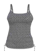 Anita Care Latina black/white prosthetic tankini