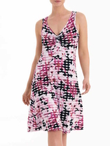 Anita Swimwear Mala pink/black beach dress