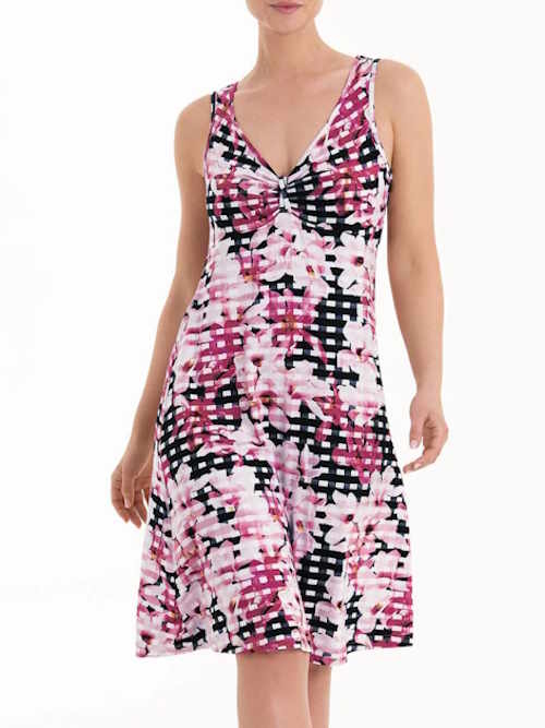 Anita Swimwear Mala pink/black beach dress