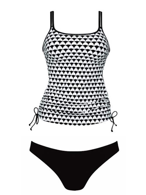 Anita Care Alassio black/white prosthetic tankini