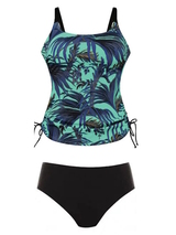 Anita Care Latina green/print prosthetic tankini