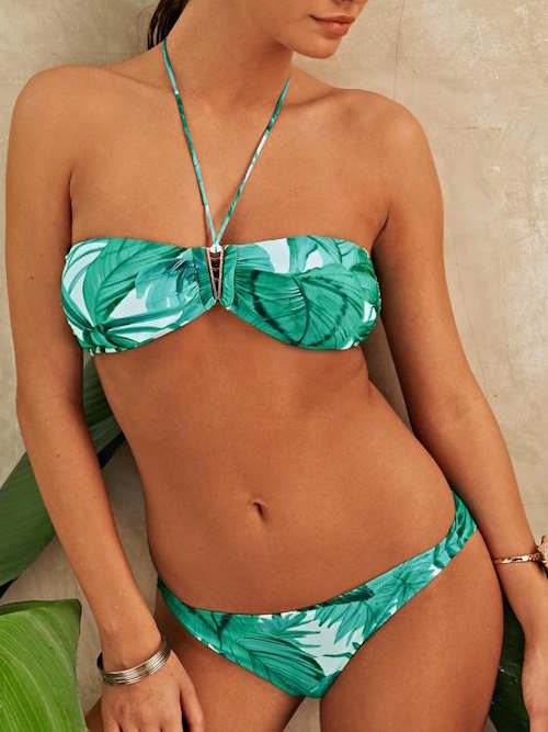 Rosa Faia Swimwear Coralie green/print set