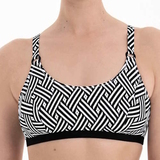 Anita Care Nola black/white prosthetic bikini top