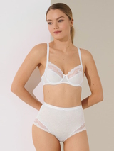 Lisca Evelyn white non-padded bra