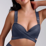 Marlies Dekkers Swimwear Cache Coeur grey push up bikini bra