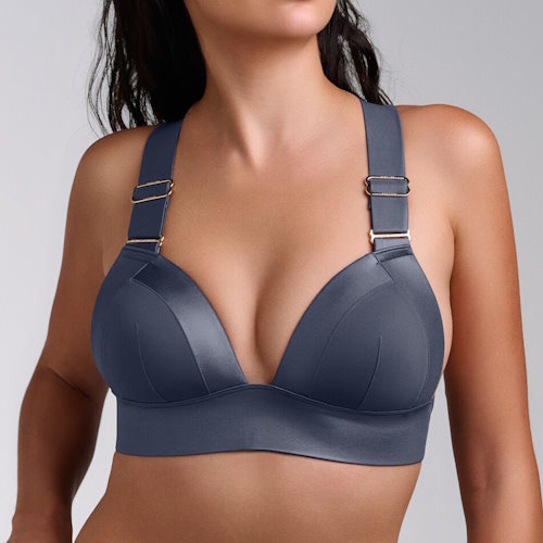 Marlies Dekkers Swimwear Cache Coeur grey padded bikini bra
