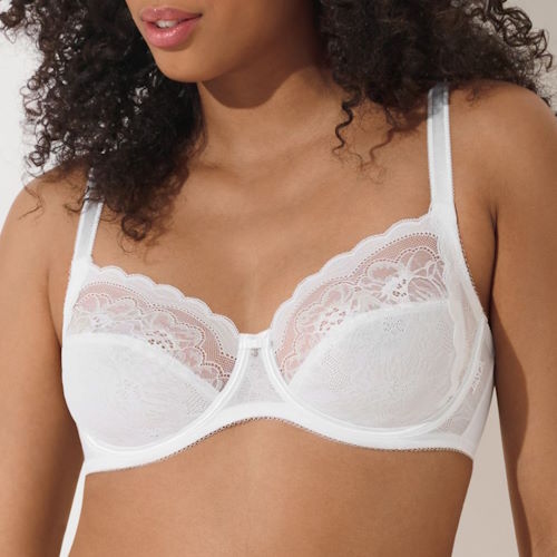 Lisca Evelyn white non-padded bra