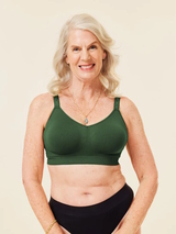 Sugar Candy Basic forest green wireless bra