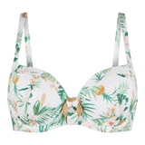 LingaDore Beach Tropical Botanic white/print padded bikini bra
