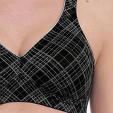 Rosa Faia Twin Art black/grey wireless bra