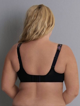 Rosa Faia Colette black non-padded bra