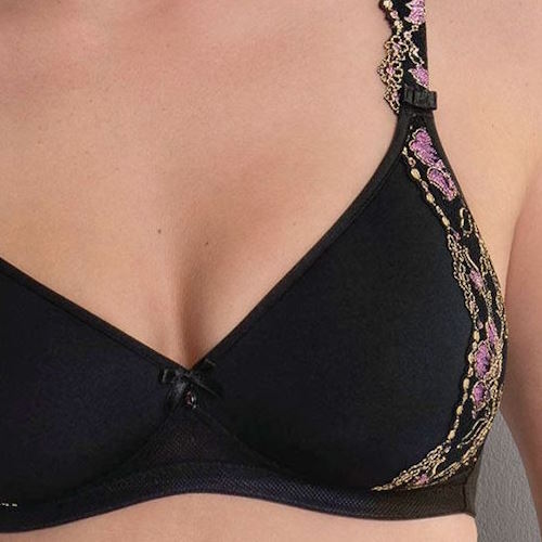 Rosa Faia Colette black wireless bra