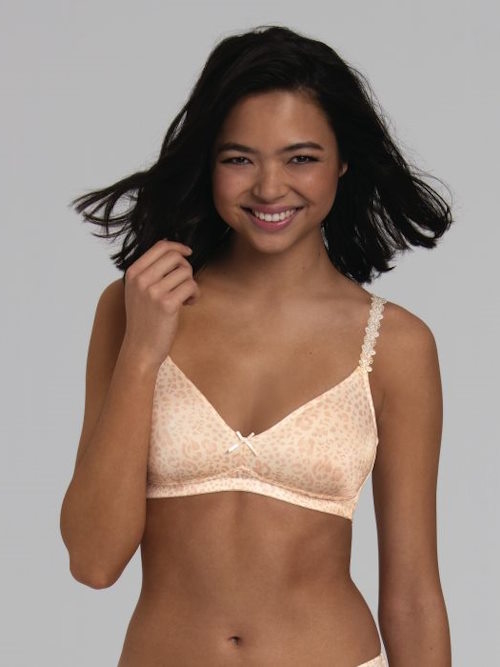 Rosa Faia Joy print/pink wireless bra