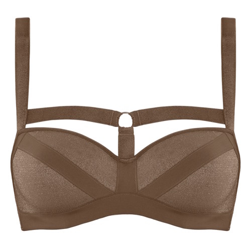 Marlies Dekkers Wing Power gold glitter padded bra