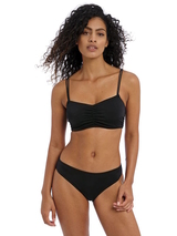 Freya Jewel Cove black soft-cup bikini bra