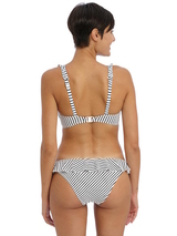 Freya Jewel Cove black/white soft-cup bikini bra