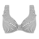 Freya Jewel Cove black/white soft-cup bikini bra