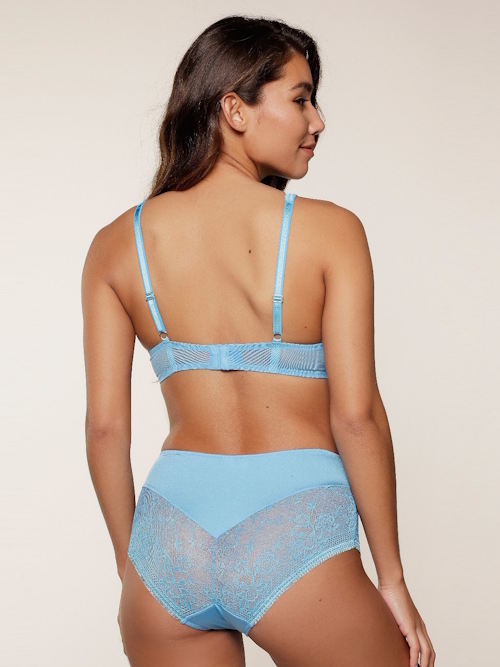 LingaDore Bonnie Blue blue high waist brief