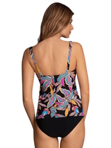 Rosa Faia Swimwear Noemi black/print tankini top