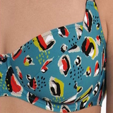 Rosa Faia Swimwear Federica multicolor/print soft-cup bikini bra