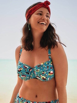 Rosa Faia Swimwear Federica multicolor/print soft-cup bikini bra
