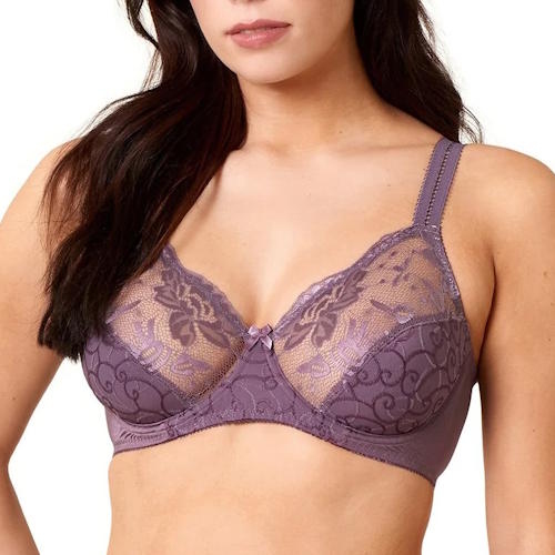 Elbrina Johanna purple non-padded bra