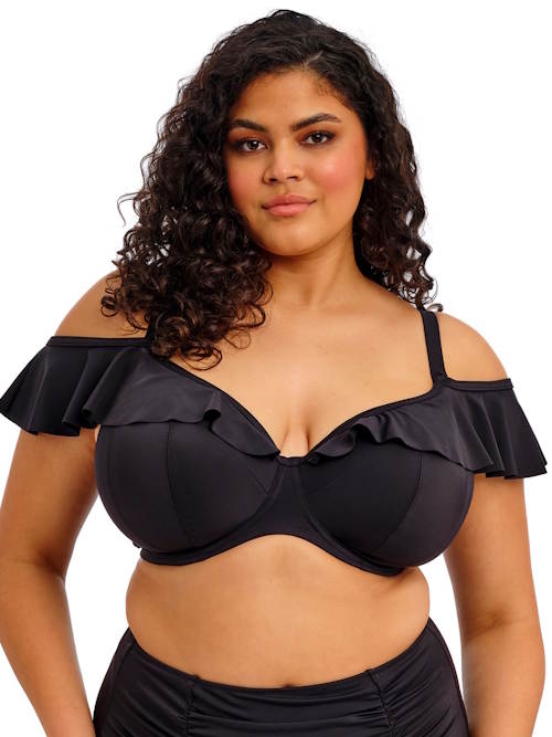 Elomi Swim Plain Sailing black padded bikini bra