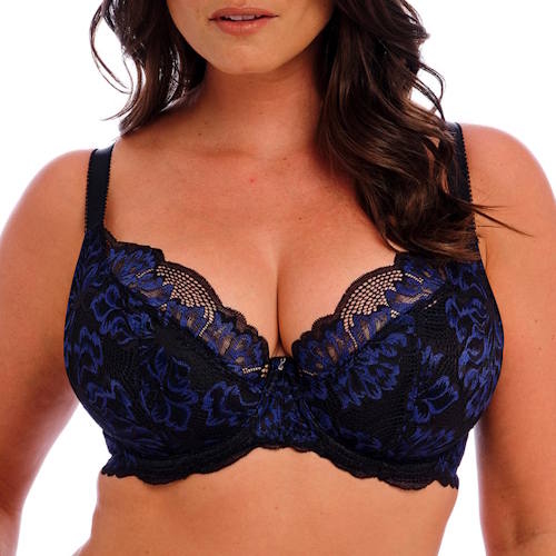 Fantasy Lingerie Emmaline black/blue non-padded bra