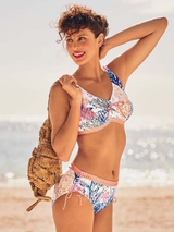 Anita Care Under The Sea white/print prosthetic bikini top