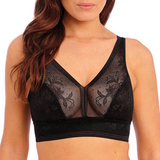Wacoal Lingerie Net Effects black non-padded bra